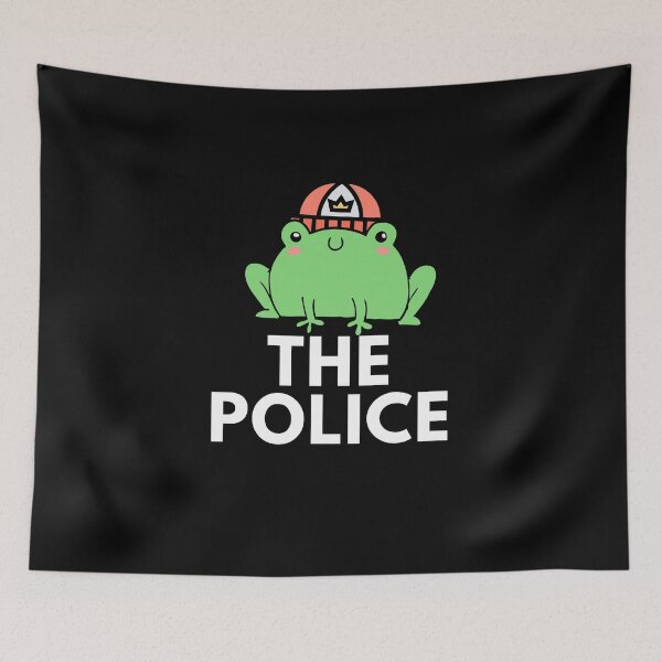 Item preview, Frog the Police  designed and sold by Puns-n-Rainbows.