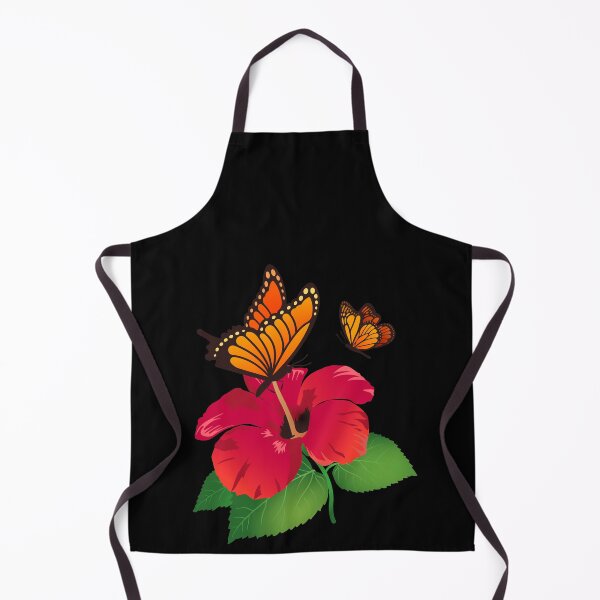 Item preview, Hibiscus Flower and Monarch Butterfly Nature Tropical Flowers With Butterflies designed and sold by Merchking1.
