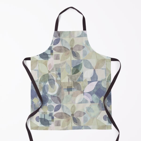 Item preview, Geometric Floral Abstract, green gouache designed and sold by Palifino.