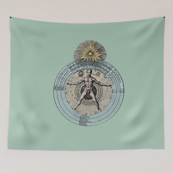 Item preview, Alchemic Illustration, Vintage Fludd Esoteric mandala art designed and sold by IsisOsiris.