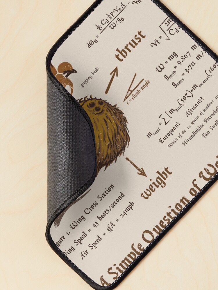 Thumbnail 2 of 5, Mouse Pad, A Simple Question of Weight Ratios designed and sold by kg07.
