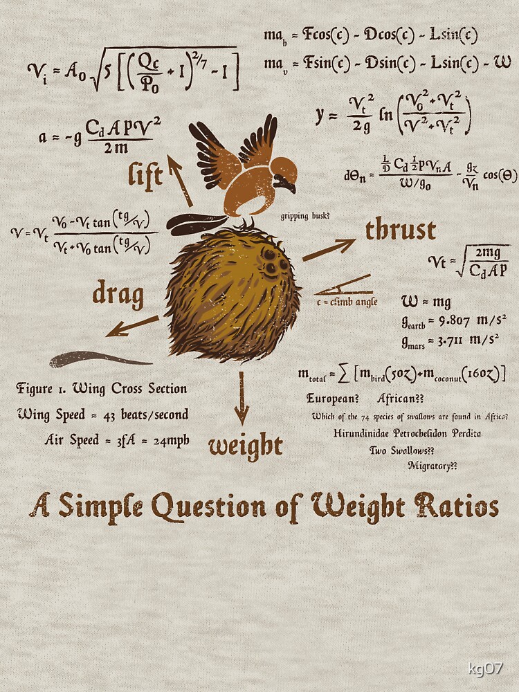 Thumbnail 7 of 7, Classic T-Shirt, A Simple Question of Weight Ratios designed and sold by kg07.