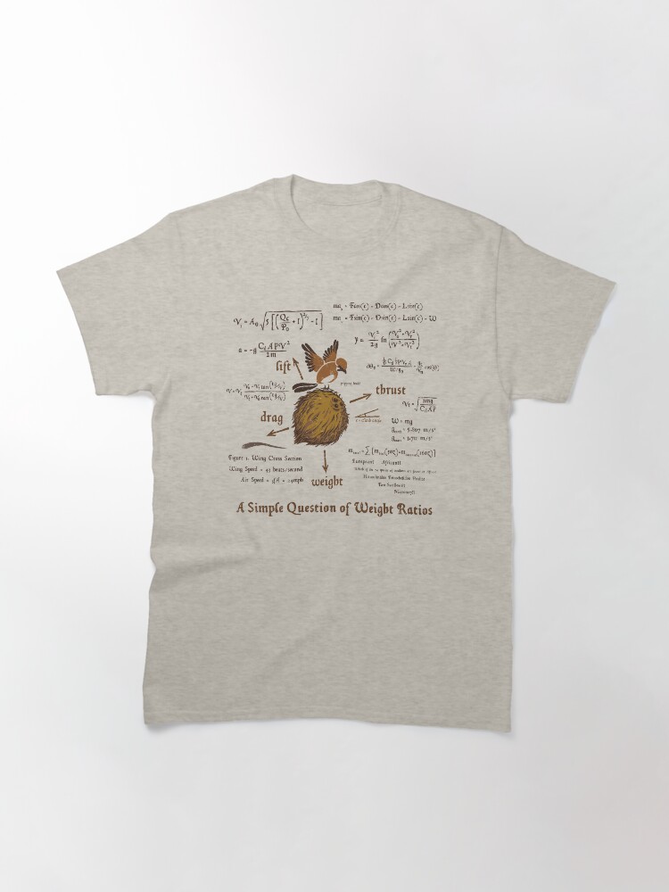 Thumbnail 3 of 7, Classic T-Shirt, A Simple Question of Weight Ratios designed and sold by kg07.