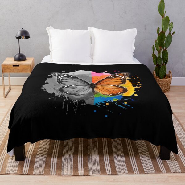 Item preview, Living With Bipolar Disorder, Monarch Butterfly Fight Depression Awareness designed and sold by Merchking1.