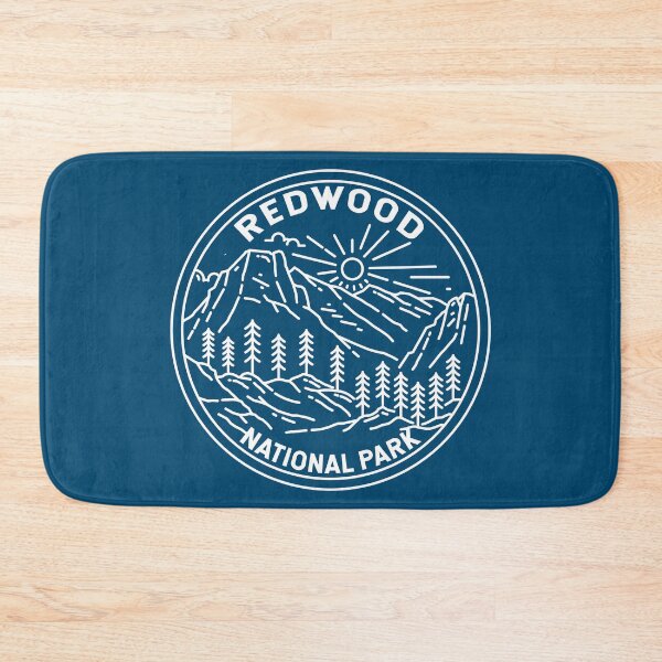 Item preview, Redwood National Park California Monoline designed and sold by KrisSidDesigns.