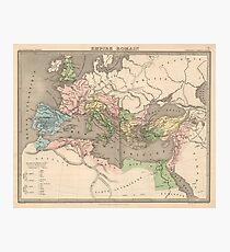 Vintage Map of The Roman Empire (1838) Photographic Print