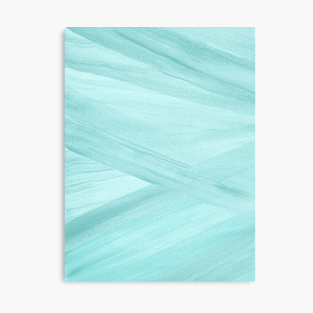 Light Aqua Blue Abstract Lines Watercolor Poster