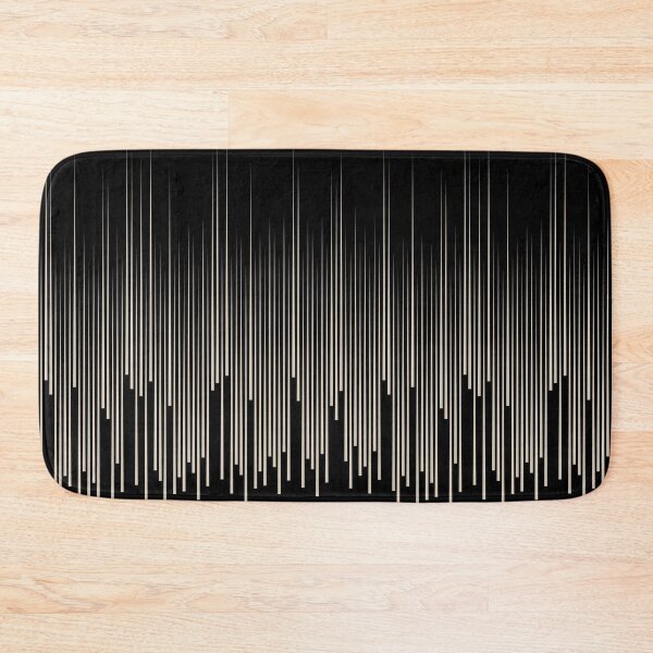 Item preview, Beige and Black Minimal Frequency Stripe Pattern Coordinates w/Behr Trending Color 2022 Studio Clay MQ2-27 designed and sold by ColorOfTheYears.