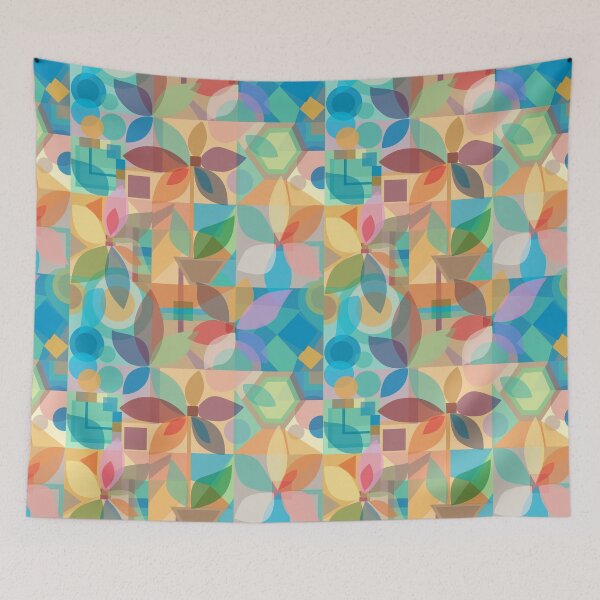Item preview, Geometric Floral Abstract, multiple colors designed and sold by Palifino.