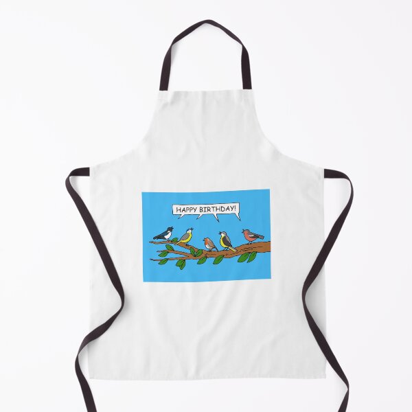 Item preview, Happy Birthday to Birdwatcher Cartoon Birds on a Branch designed and sold by KateTaylor.
