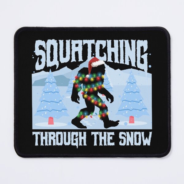 Item preview, Bigfoot Christmas Lights - Squatching Through The Snow designed and sold by Maria Garcia.