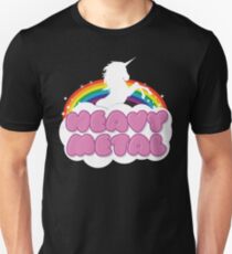 Heavy Metal Unicorn Rainbow Unisex T-Shirt