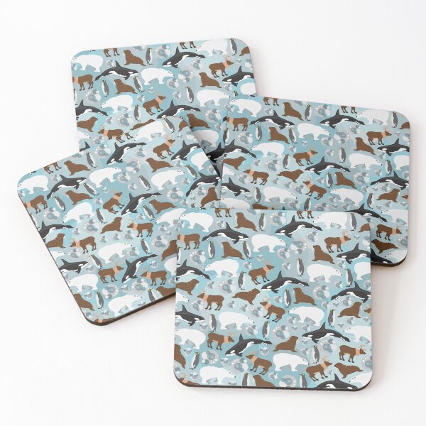 Item preview, Arctica pattern with animals designed and sold by elinasanda.
