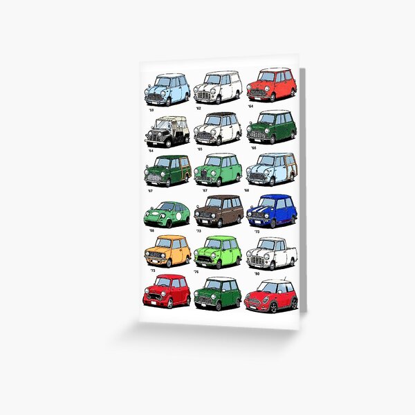 Mini time line Greeting Card