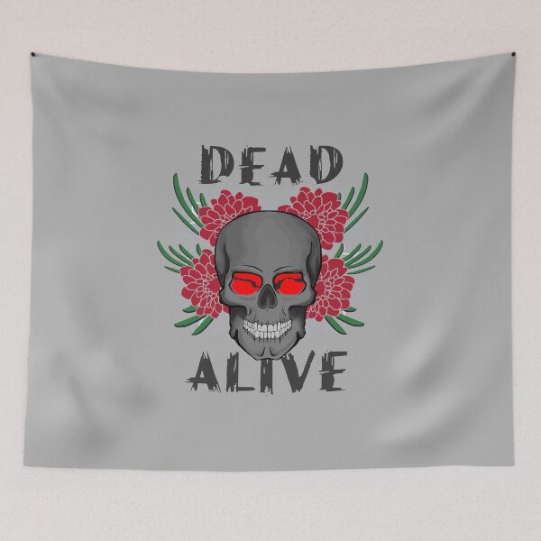 Item preview, Death Alive Halloween Skull designed and sold by PodiShawna.