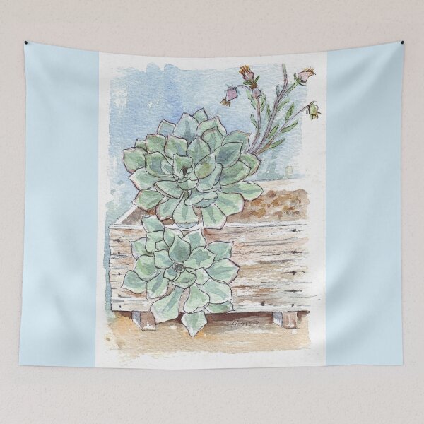Item preview, Echeveria imbricata painting 1 designed and sold by Maree Clarkson .