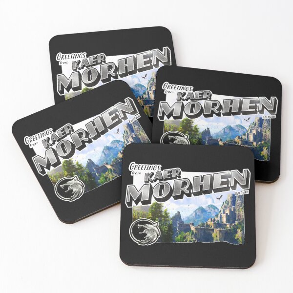 Item preview, The Witcher Inspired 'Greetings from Kaer Morhen' Alternative #2 Vintage / Retro Postcard Weathered Design designed and sold by Mercy Apparel.