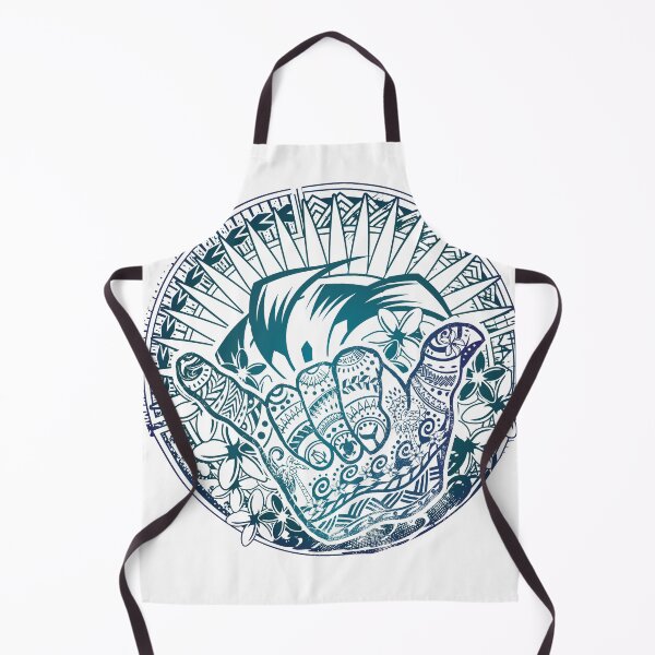 Item preview, Vintage Blue Circular Hawaiian Tribal Shaka - Hang Loose Distressed designed and sold by sunnthreads.