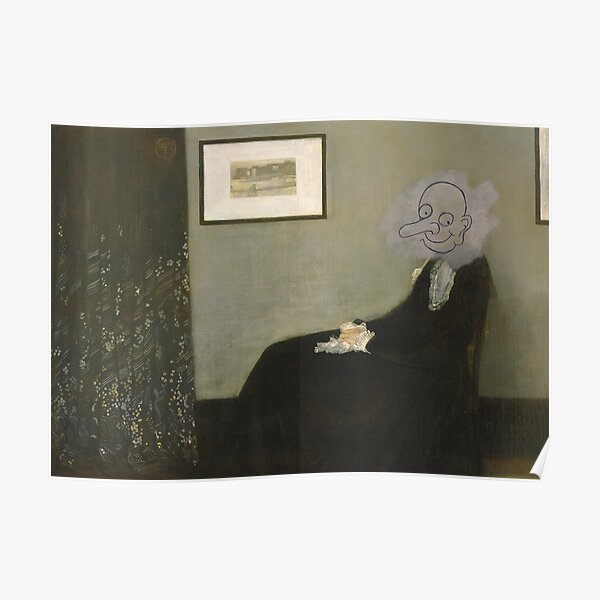 Mr. Bean Whistler mother artwork from the movie Poster
