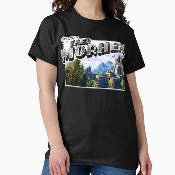 Item preview, The Witcher Inspired 'Greetings from Kaer Morhen' Alternative #3 Vintage / Retro Postcard Weathered Design designed and sold by Mercy Apparel.