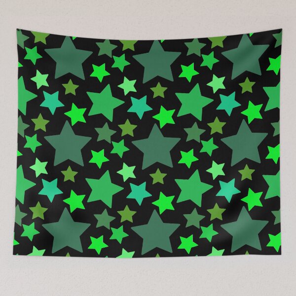 Item preview, shades of green star pattern - pattern designed and sold by Jessi-Sketches.
