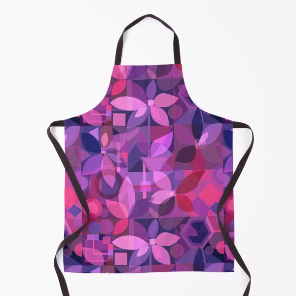 Item preview, Geometric Floral Abstract, purple tones designed and sold by Palifino.