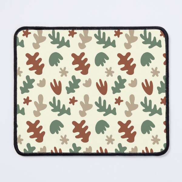 Item preview, Cut Out Shapes Pattern (burnt orange/sage green) designed and sold by Design Minds Boutique.