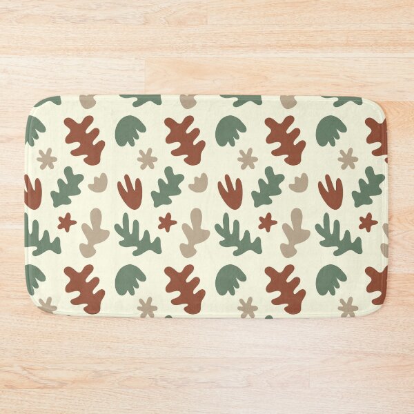 Item preview, Cut Out Shapes Pattern (burnt orange/sage green) designed and sold by Design Minds Boutique.