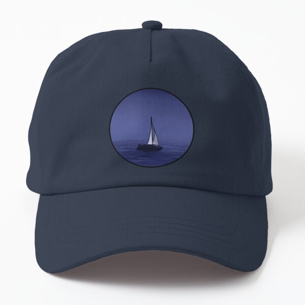 Blue Aesthetic Sailboat Dad Hat