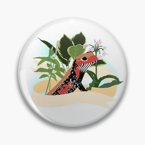 Item preview, Fire skink and flowers designed and sold by clydeball.