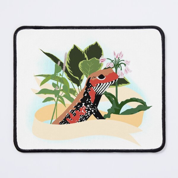 Item preview, Fire skink and flowers designed and sold by clydeball.
