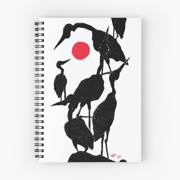 Item preview, herons and red sun designed and sold by SethBondPerry.