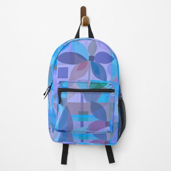 Item preview, Geometric Floral Abstract, blue tones designed and sold by Palifino.