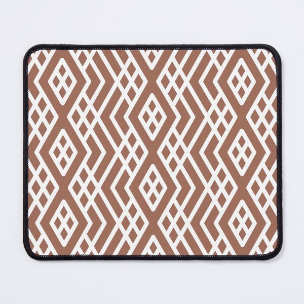 Item preview, Clay Brown and White Shape Mosaic Pattern 3 Coordinates w/ Behr Popular Color 2022 Perfect Penny S180-6 designed and sold by ColorOfTheYears.