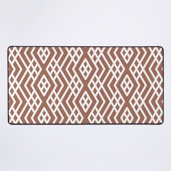 Item preview, Clay Brown and White Shape Mosaic Pattern 3 Coordinates w/ Behr Popular Color 2022 Perfect Penny S180-6 designed and sold by ColorOfTheYears.