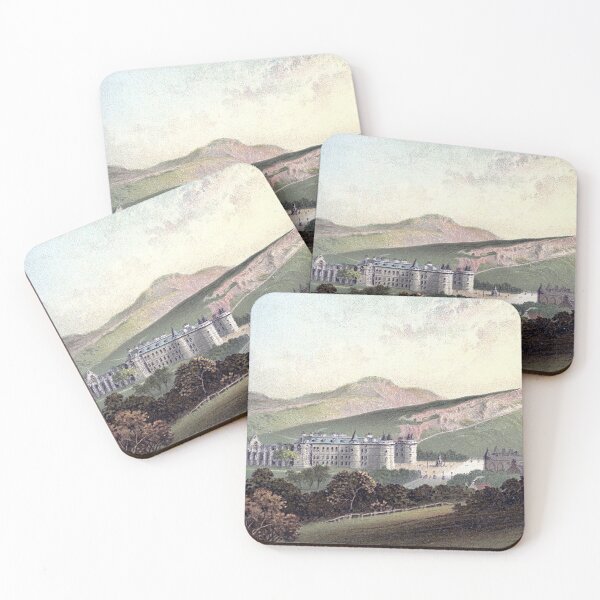 Item preview, Vintage Illustration of Holyrood Palace, Arthur's Seat & Salisbury Crags, Edinburgh designed and sold by yourscotland.
