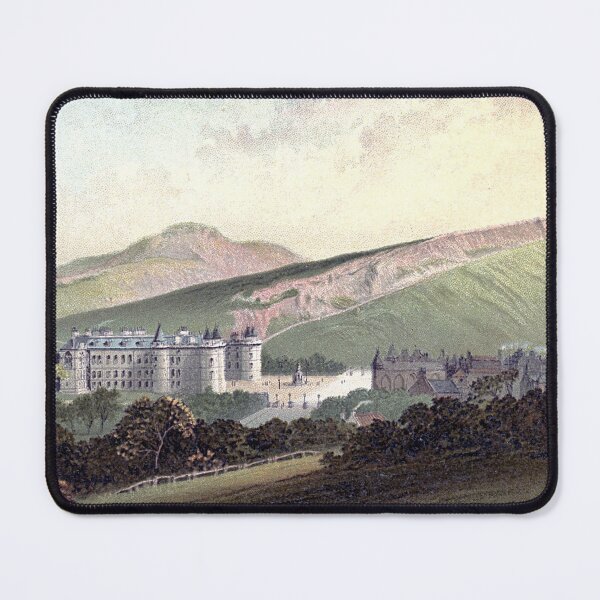 Item preview, Vintage Illustration of Holyrood Palace, Arthur's Seat & Salisbury Crags, Edinburgh designed and sold by yourscotland.