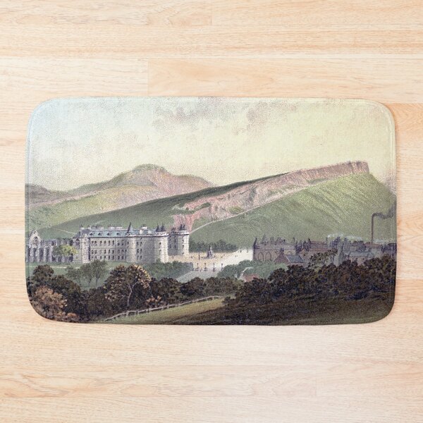 Item preview, Vintage Illustration of Holyrood Palace, Arthur's Seat & Salisbury Crags, Edinburgh designed and sold by yourscotland.