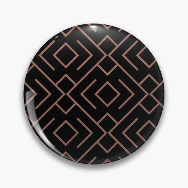 Item preview, Clay Brown and Black Shape Mosaic Pattern 4 Coordinates w/ Behr Popular Color 2022 Perfect Penny S180-6 designed and sold by ColorOfTheYears.