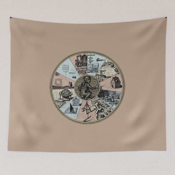 Item preview, Alchemic Illustration, Vintage Fludd Esoteric mandala art designed and sold by IsisOsiris.