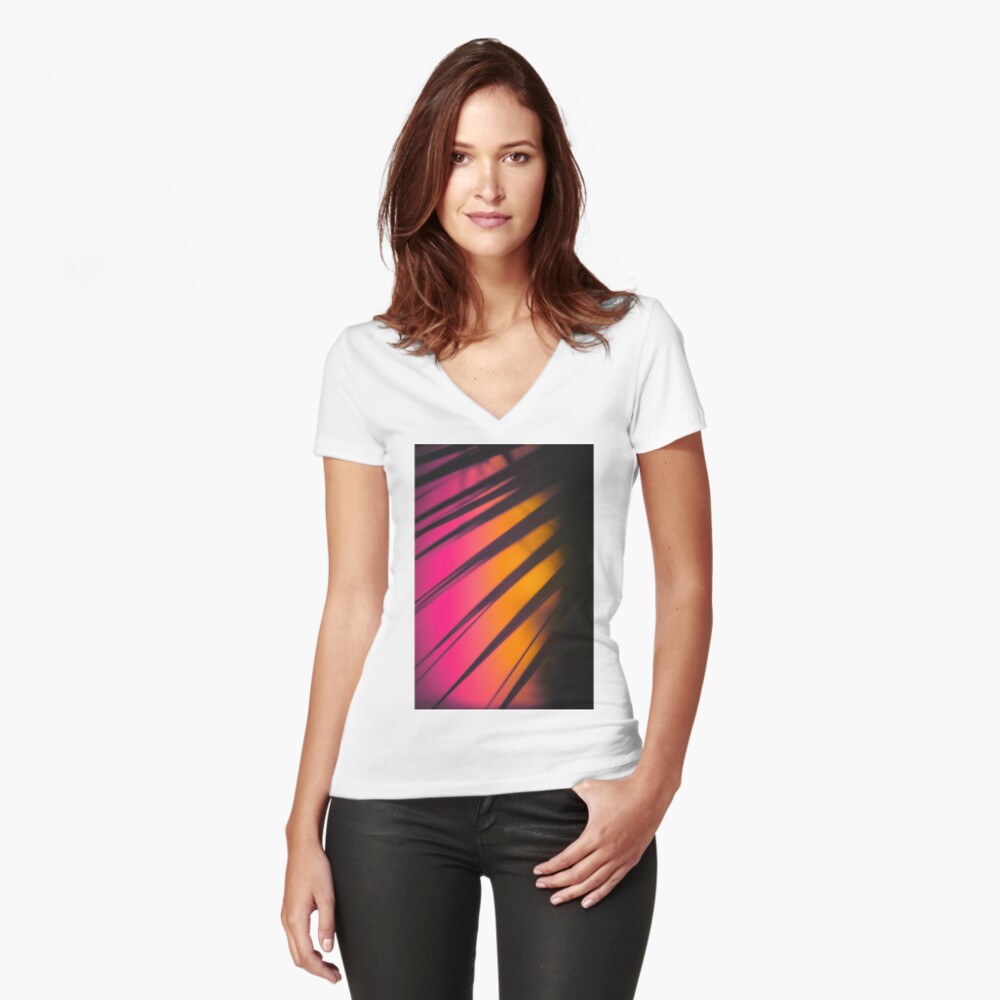 Item preview, Fitted V-Neck T-Shirt designed and sold by Semapemodiba.
