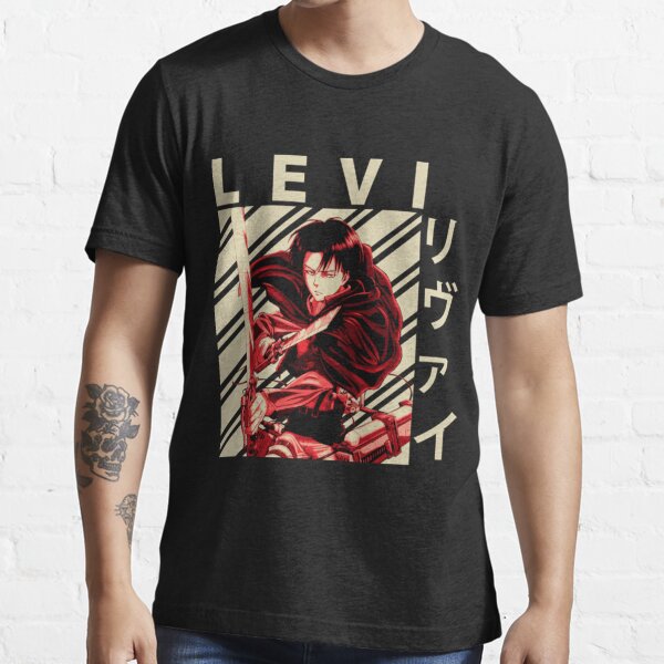 Levi Ackerman Attack On Titan T Shirt For Sale By Umcdermottgui Redbubble Levi Ackerman 7514