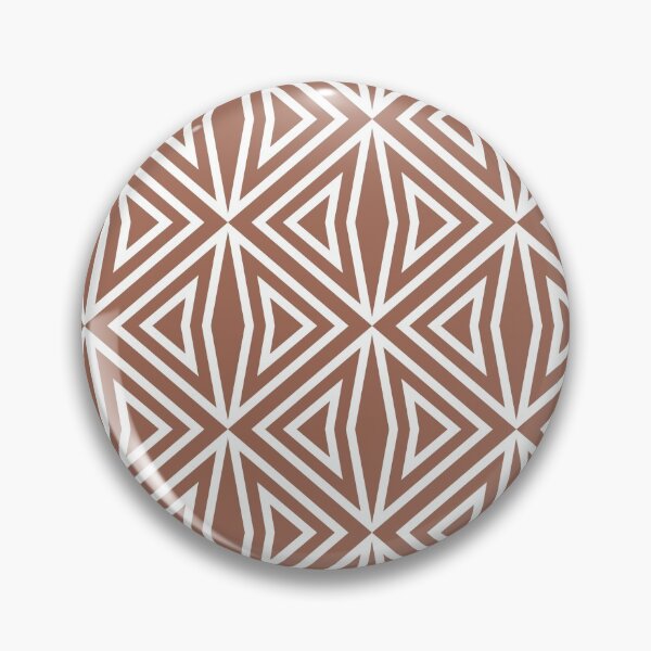 Item preview, Clay Brown and White Minimal Diamond Pattern 3 Coordinates w/ Behr Popular Color 2022 Perfect Penny S180-6 designed and sold by ColorOfTheYears.