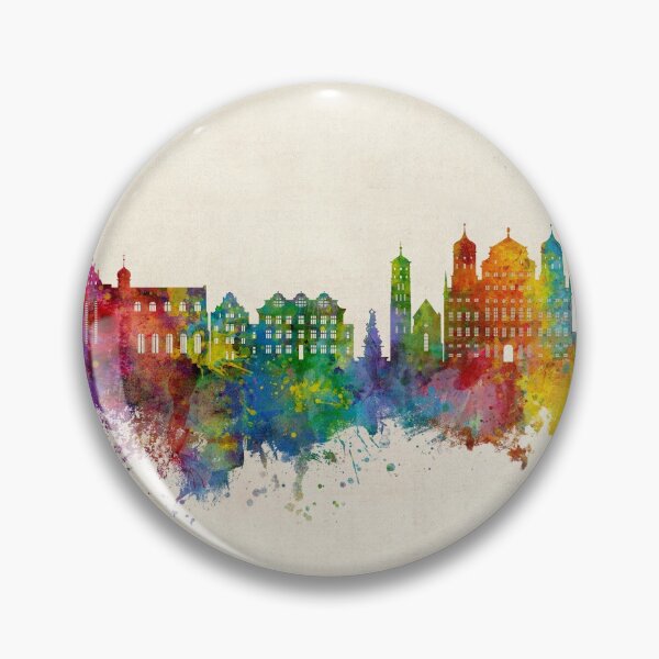 Item preview, Augsburg Germany Skyline designed and sold by ArtPrints.