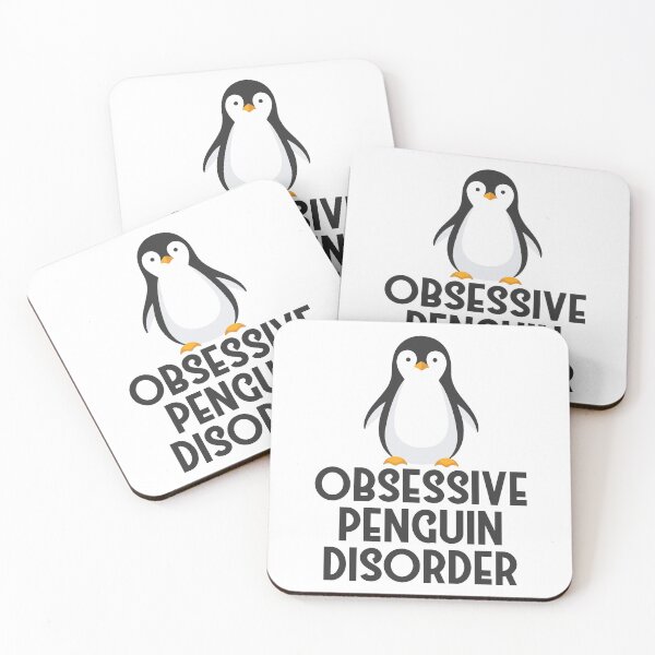 Item preview, Obsessive Penguin Disorder - funny Penguin quotes designed and sold by print hasan.