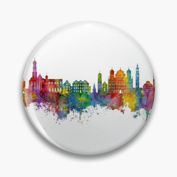 Item preview, Augsburg Germany Skyline designed and sold by ArtPrints.