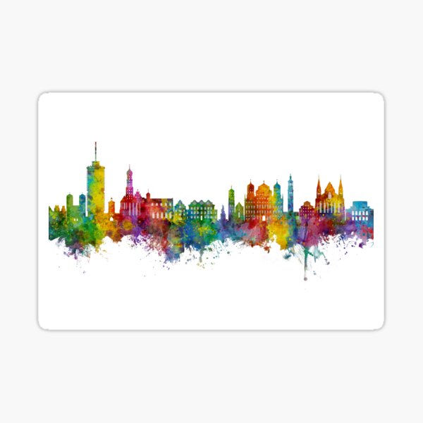Artikel-Vorschau von Augsburg Germany Skyline, designt und verkauft von MICHAEL TOMPSETT.