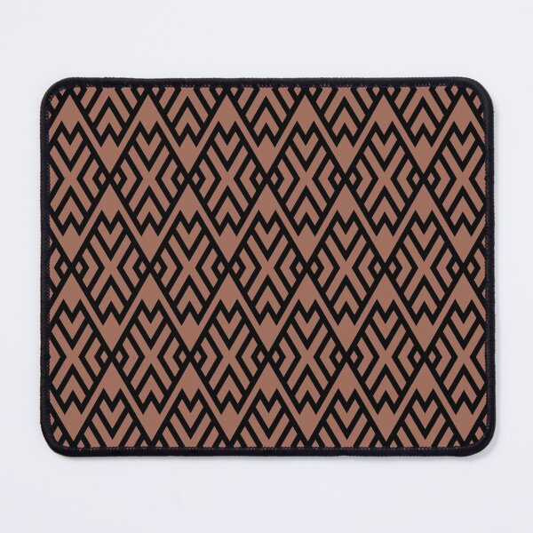 Item preview, Brown Black Geometric Diamond Shape Tile Pattern Coordinates w/ Behr Popular Color 2022 Perfect Penny S180-6 designed and sold by ColorOfTheYears.
