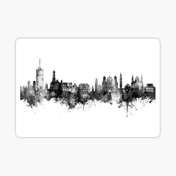 Artikel-Vorschau von Augsburg Germany Skyline, designt und verkauft von MICHAEL TOMPSETT.