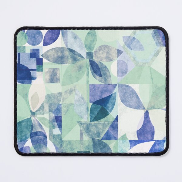 Item preview, Geometric Floral Abstract, violet gouache painted designed and sold by Palifino.